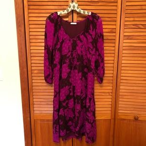 Shoshanna 100% Silk Boho Mini Dress sz 6
